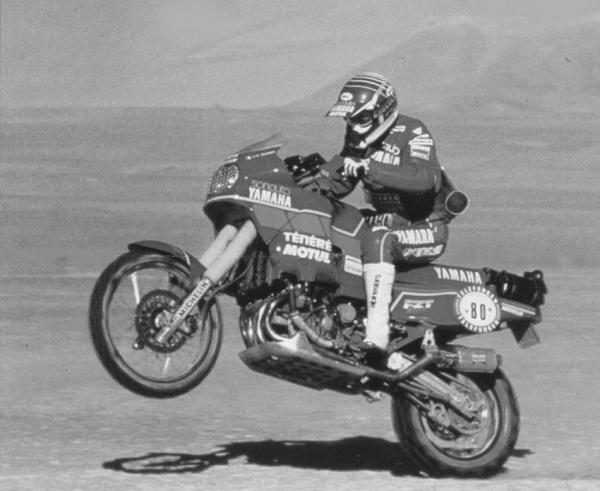 Jean-Claude Olivier sur YZE920 - Dakar 1987